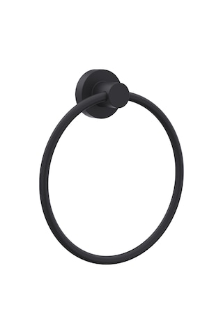 Line Bathroom Master Havluluk 128628 Mat Siyah Yuvarlak 175 Mm Siyah