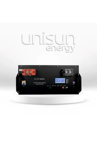 Unisun 51,2v 100ah Lifepo4 Batarya 6000 Cycle + Ekran + Bluetooth