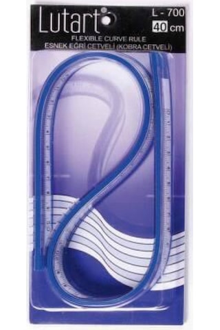 Lutart Kobra Cetvel Eğri Çizim Cetveli Ölçülü 40 Cm.