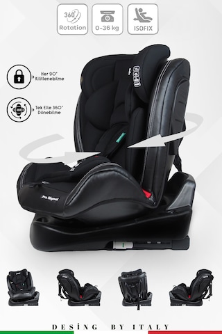Prego Profix Pro Signal 360 Derece Dönebilen Isofixli 0-36 KG Oto Koltuğu