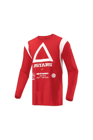 Alpinestars Techdura Off-road Enduro Motosiklet Jerseyi Kırmızı