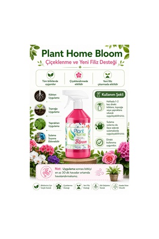 Sıvı Bitki Besini Seti Bloom Çiçeklenme Destekleyici 2x500 Ml 1 L