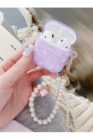 Cronax Airpods Uyumlu 2 İçin Silikon Kılıf Anahtarlıklı 261148736 Violet