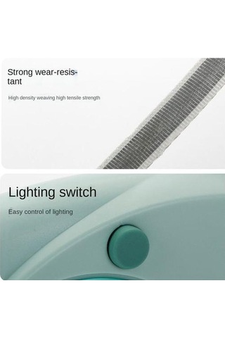 Soulader Otomatik Geri Saran Köpek Tasması, Işıklı Gece Yürüyüş İpi, Küçük Ve Orta Irk Evcil Hayvanlar İçin Güvenlik Kayışı