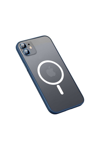 Apple Uyumlu iPhone 12 Kılıf Zore Mokka Lens Koruyuculu Wireless Kılıf