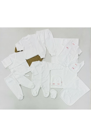 Bahar Bebe 11 Parca Hastane Cıkısı Ekru