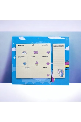 25x21 104 Sayfa Haftalık Planner Ve Yapılacaklar - Unicorn Diğer