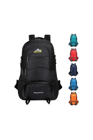 Lemestar Outdoor Spor Çanta Su Geçirmez Dayanıklı Büyük Kapasiteli Dağcılık Kamp Trekking Sırt Çantası Mavi 1768 Çok Renkli