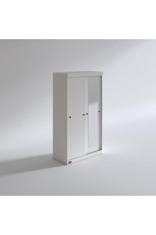 Kenzlife Gardırop Sürgülü Kapaklı Kapılı 100 Papatya Byz Aynalı Gardolap Dolap