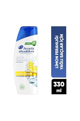 Head & Shoulders Limon Ferahlığı Kepek Karşıtı Yağlı Saçlar İçin Günlük Kullanım 330 Ml Şampuan
