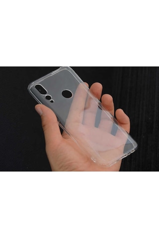 Huawei Y9 Prime 2019 Kaliteli Seffaf Süper Silikon Kilif 557381062