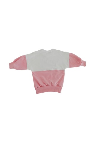 Berselüx Baskılı Kız-Erkek Çocuk Uzunkollu Penye Sweatshirt/Sweat (508781555) Beyaz