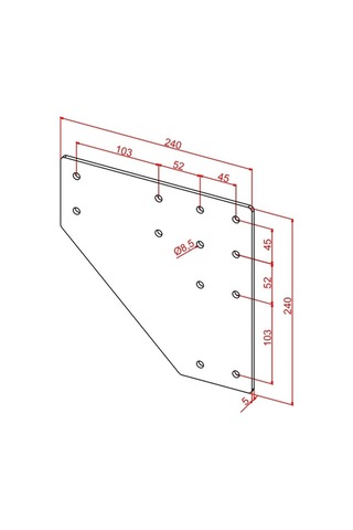 Doğuş Kalıp 90x90 İki Yönlü Bağlantı Sacı Diğer