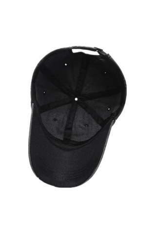 Beyzbol Şapkası %100 Pamuk Düz Eskitme - Yeni Sezon Son Trend - Siyah Siyah