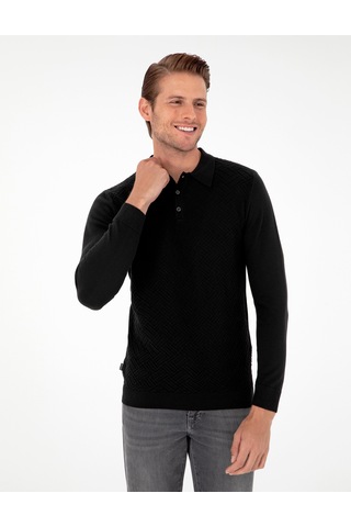 Pierre Cardin Erkek Siyah Kazak /triko 50300521-vr046 Siyah