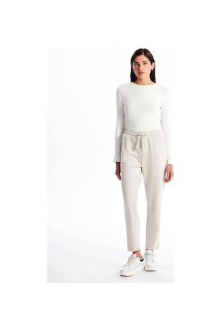 LC Waikiki Lcwaıkıkı Classic Bej Beli Lastikli Kadın Eşofman Altı Lıght Grey