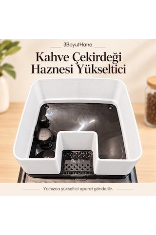 Philips Lattego Uyumlu Kahve Çekirdeği Haznesi Yükseltici Aparat Beyaz