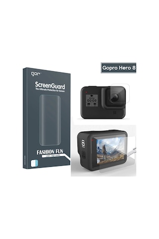 Gor Gopro Hero 8 2in1 Darbe Emici Ekran Koruyucu 2 Set- 5775 1