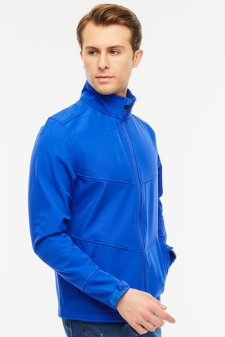 Uniprom Softshell Mont Içi Polarlı Su Ve Rüzgar Geçirmez Pro Model Mavi Erkek Mavi