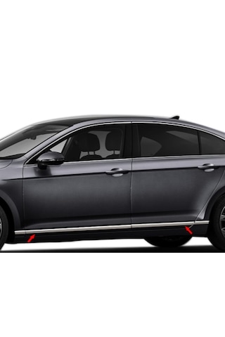 Vw Passat B8.5 2019 Ve Üzeri Krom Yan Kapı Çıta 8 Prç P.çelik