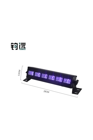 Uv Işık 6 Led Çubuğu Otomatik Mor Işık Lamba Parti Disko Dekorasyon Işık Blacklight Çok Renkli