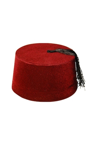 Osmanlı Fesi Püsküllü Bordo Fes