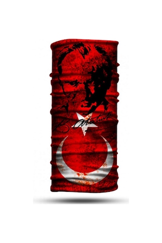Dair Türk Bayrağı Desenli Boyunluk Bandana Outdoor Balaklava Yüz Maskesi Kafa Bandı