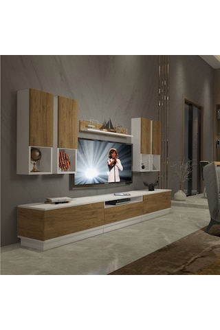 Decoraktiv Trendstyle 8das Mdf Tv Ünitesi Tv Sehpası Beyaz - Pera