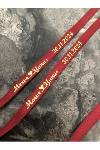 İsimli Söz Nişan Kurdelesi B-