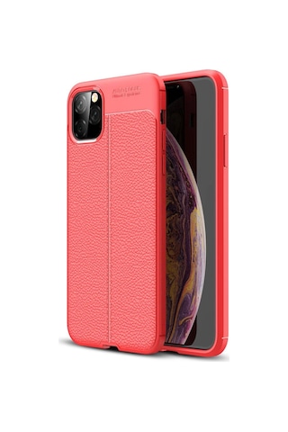 Apple iPhone Uyumlu 11 Pro Max Kılıf Auto Focus Kapak - 48e64 Kırmızı