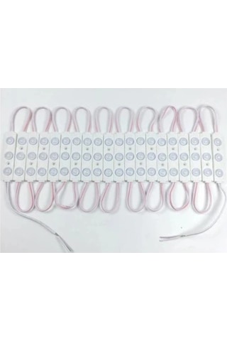 Cata Kristal Mercek 12v Modül Led Beyaz Işık 20 Adet/set Çok Renkli
