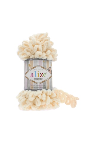 Alize Puffy El Örgü İpi (5 Li Paket) - 742-Vanilya Alize Puffy El Örgü İpi (5 Li Paket) - 742-Vanilya