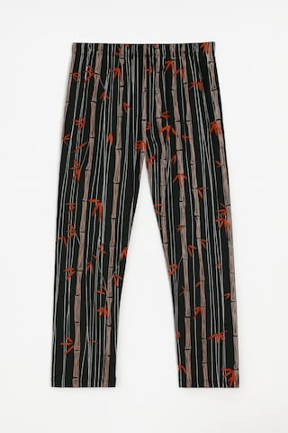 Markapia Kadın Yumuşak Kadife Dokulu Bambu Desenli Pijama Altı Çok Renkli