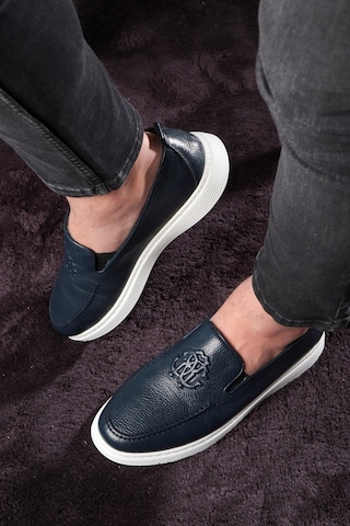 Stamped Hakiki Deri Erkek Günlük Ayakkabı, Loafer Ayakkabı, Hafif Ayakkabı, Yazlık Ayakkabı