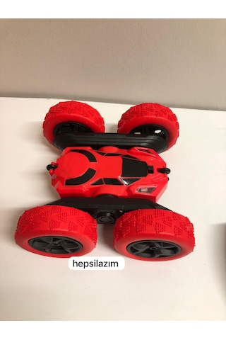 Uzaktan Kumandalı 360 Dönen Şarjlı Akrobat Stunt Car Araba Kırmızı