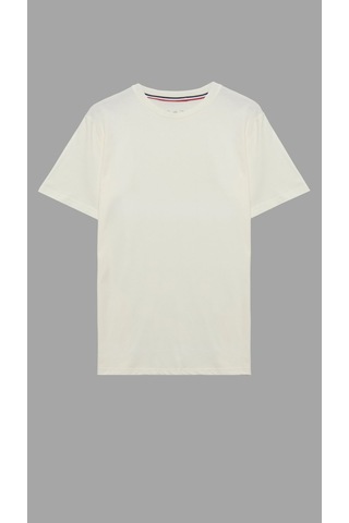 Shooter Sportwear Shooter Erkek Basic Tişört Pamuklu Regular Bisiklet Yaka Günlük Düz T-shirt 3'lü Paket Siyah - Yeşil - Krem
