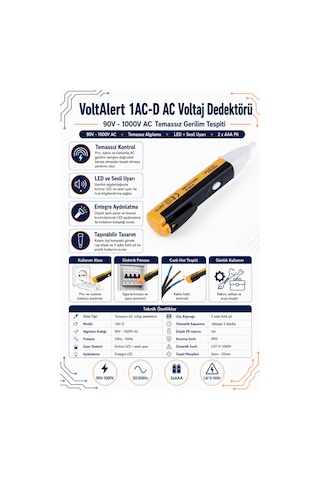 Voltalert 1ac-d Ac Voltaj Dedektörü