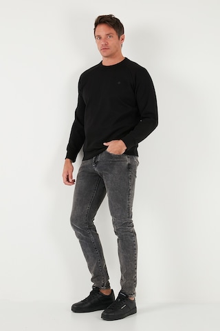 Buratti Streç Pamuklu Relaxed Fit Bisiklet Yaka Erkek Sweat 5901210 Siyah