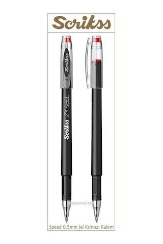 Scrikss Speed 0.5 Mm Kırmızı Tükenmez Jel Kalem