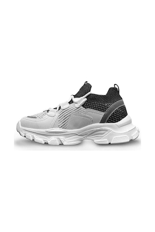 Celira Nrt Beyaz Siyah Günlük Fileli Kadın Spor Ayakkabı Siyah