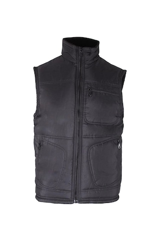 Kışlık Polar Astarlı Yelek İş Güvenliği Ve Outdoor İçi Micro Konforlu Fonksiyonel Tasarım Siyah