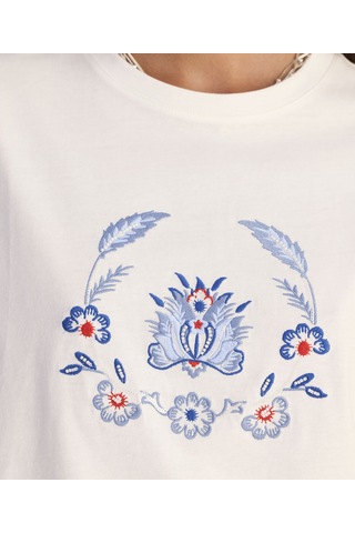 Yargıcı Regular Bisiklet Yaka Kısa Kol T-shirt 25kkts9013x 002 Beyaz