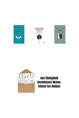 Tolstoy Bütün Eserleri 18 Ciltli + Tolstoy Bütün Eserleri 15 + Tolstoy Bütün Eserleri 13 Ciltli + Okuma Sticker'ları