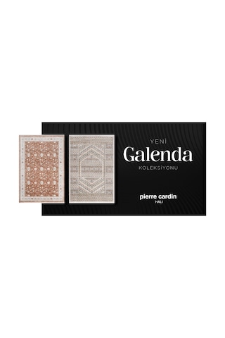 Pierre Cardin Galenda Jh03b Krem Gri Viskon Akrilik Yumuşak Dokulu Eskitme Etnik Halı Çok Renkli
