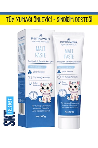 Petpower Tüy Yumağı Önleyici Kedi Maltı 100 G