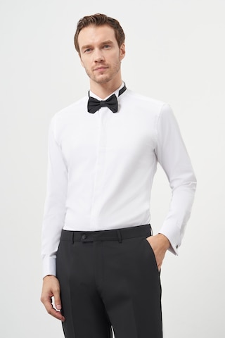 Morven Erkek Beyaz Manşetli Slim Fit Ata Yaka Gömlek 25mc004004600 Beyaz