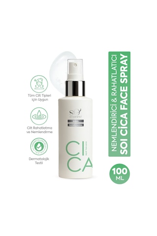 Soi Cica Hassas ve Kuru Ciltler İçin Nemlendirici ve Rahatlatıcı Yüz Spreyi 100 ML﻿﻿