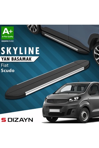 S-dizayn Fiat Scudo 3 Skyline Krom Yan Basamak 213 Cm 2020 Üzeri A+ Kalite