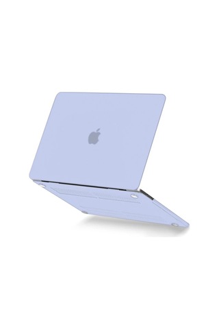Newface Apple MacBook Uyumlu Pro 13 2021 Apple MacBook Uyumlu Buzlu Kapak - Lila
