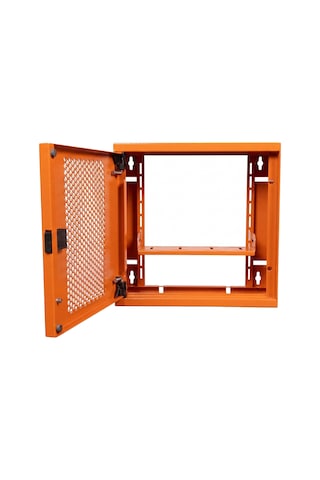 Alfafonet Wifi Box 280 Duvar Tipi Modem Ve Wifi Kutusu 280x120x280 Mm Turuncu Perfore Metal Kapak Montajlı